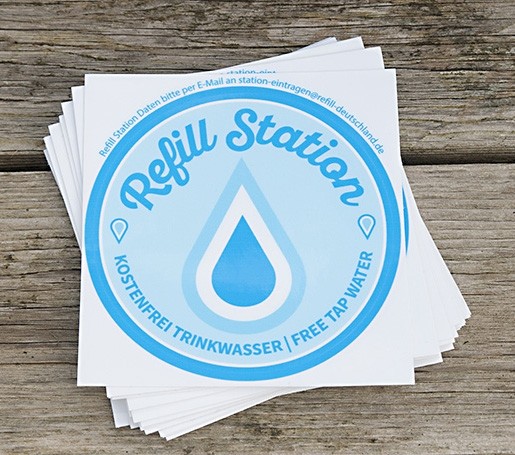 Refill Station - Aufkleber 