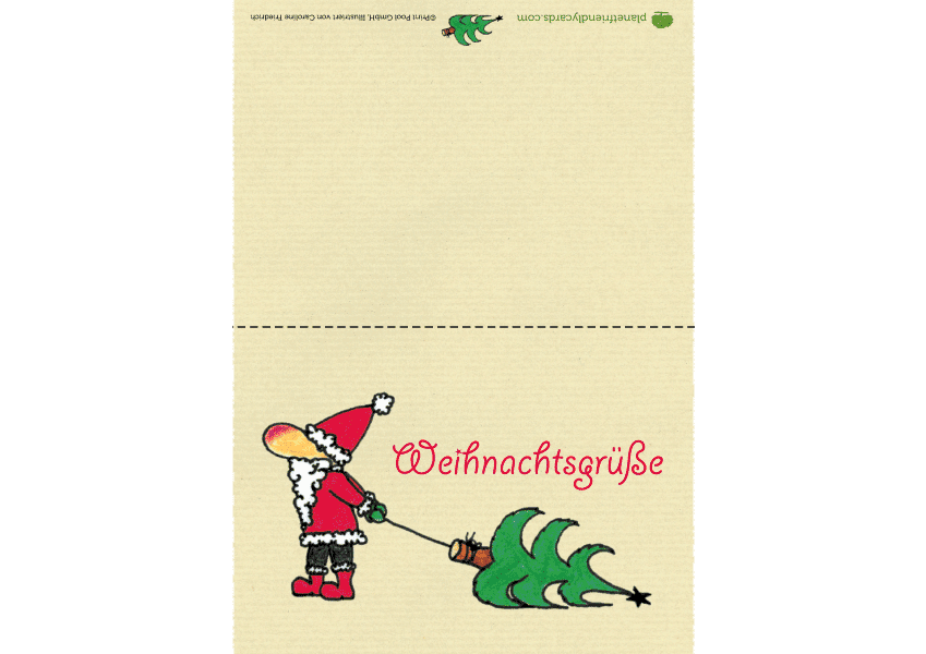 Weihnachtskarte DIN A6 Motiv 6